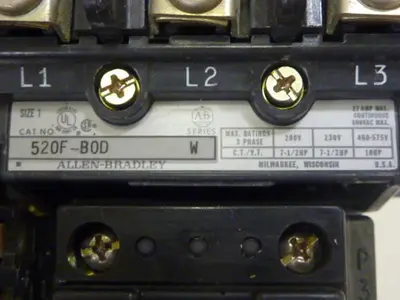 USED ALLEN BRADLEY 520F-BOD SER W
