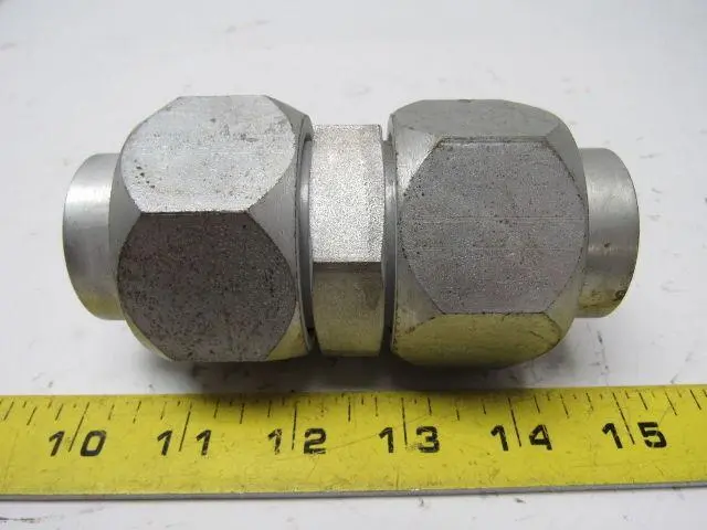 Parker S58 1-1/2" Hydraulic  Flare Union Connector Jic 24