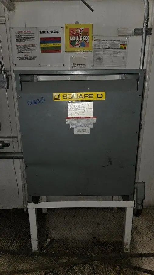 USED SQUARE D COMPANY 75 KVA TRANSFORMER