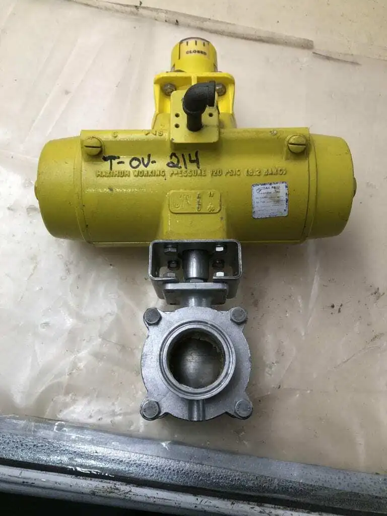Flow-Tek Hytork-280 316 SS 2 Way Air Operated 2″ Sanitary Ball Valve 120PSIG