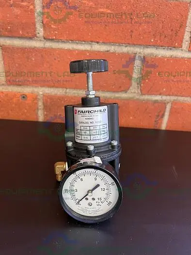 Used FAIRCHILD 10222 PNEUMATIC PRECISION REGULATOR 500 PSIG W/ CPI 0-15 PSI GAUGE Regulators | Equipment Lab #486362
