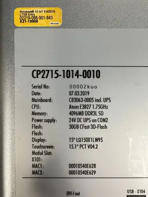 Used Bosch CP2715-1014-0010 Automation Control (HMI) South Carolina US | Palmetto Automation #1158363