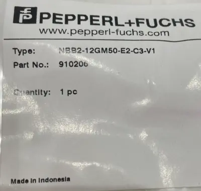 NEW PEPPERL + FUCHS 910206 INDUCTIVE SENSOR NBB2-12GM50-E2-C3-V1