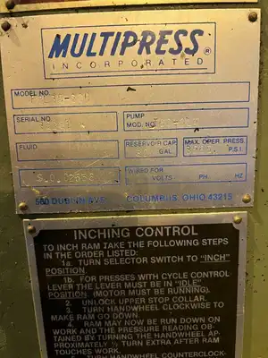 USED 1988 MULTIPRESS F2L35-30H
