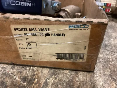 NIBCO PL-585-70 1” Bronze Ball Valve 150-800PSI -NEW