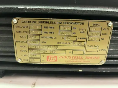 USED KOLLMORGEN B-404-B-31-B3