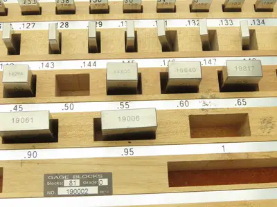 Shars 303-5307C Grade 0 Rectangular Gage 81 Block Set .05"-4"  -Missing 8pcs