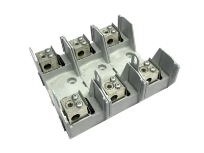 USED COOPER BUSSMANN FUSE BLOCK 3-POLE 600V 100A