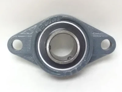 NEW CYBER BEARING UCFL207-23 Flange Bearing 1-7/16" Bore, 2-Bolt, Solid Base