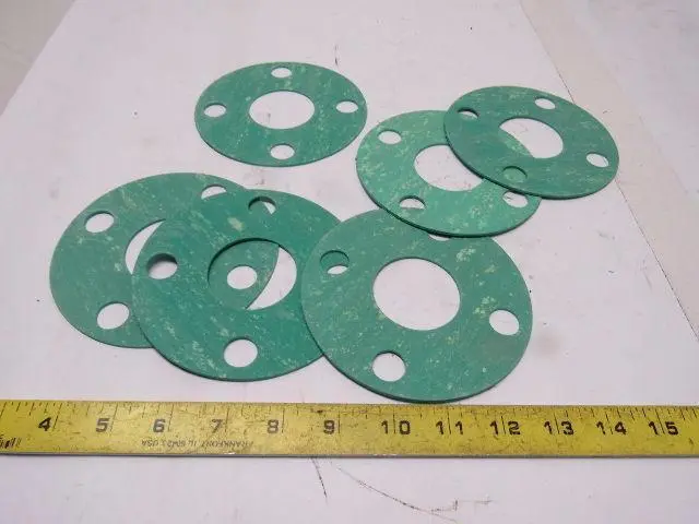 Durlon 7925/G81 150# FF 5" 4 Hole Face Flange Ring Gasket Lot Of 6