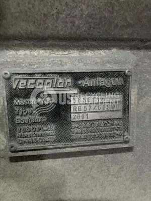 USED 2001 VECOPLAN RG 52-60SWU SINGLE SHAFT