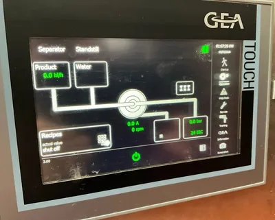 Westfalia GSC 18-06-077 Hydrostop clarifier skid, 316SS.