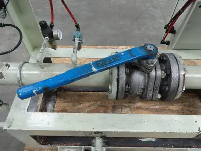 3" Flanged Pipe, Valve Control Station, Process Piping Bypass Valve
