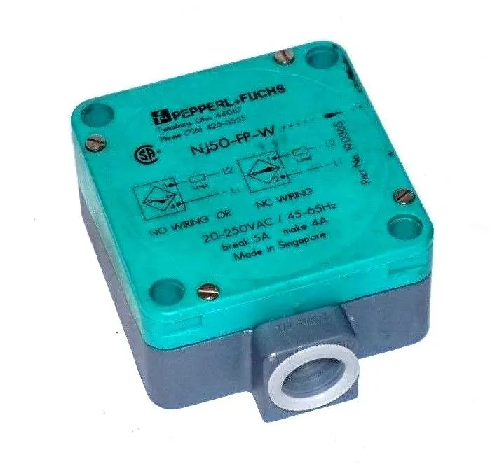 NEW PEPPERL FUCHS NJ50-FP-W INDUCTIVE SENSOR NJ50FPW