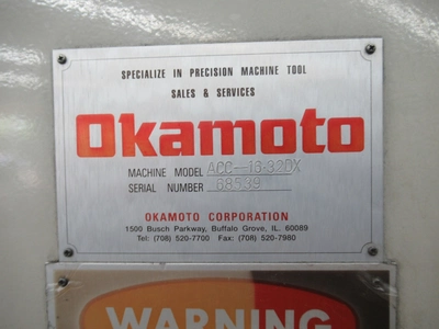 Used OKAMOTO ACC-16.32DX Reciprocating Surface Grinders Minnesota US | Machinesused.com #1503489