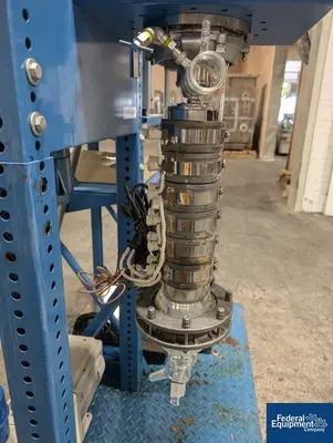 USED Pope Scientific 1.16 Sq Ft Pope Wiped Film Evaporator Still, S/S and Glass