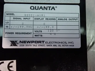 Used NEWPORT ELECTRONICS Q2001AVR1 Voltmeters Ohio US | HGR 24 #912876