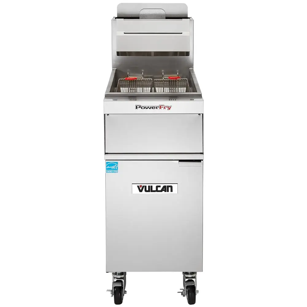 Vulcan 1TR45AF Gas Fryer - (1) 50 Lb Vat, Floor Model, Liquid Propane