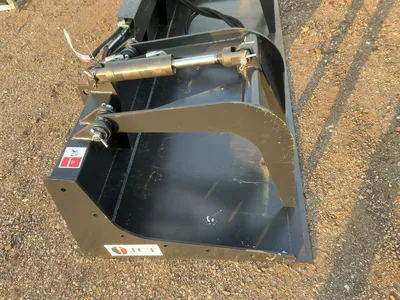 New JCT 84” Grapple Bucket Skid Steer Attachment, Universal Quick Attach, two hydraulic grapple arms...