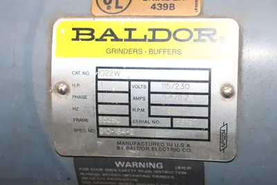 Baldor Pedestal Grinder