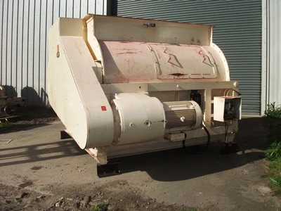 2,000L Tatum Forberg Twin Shafted Stainless Steel Mixer 22 kw