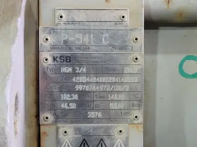 USED 2005 KSB HGM 3/4