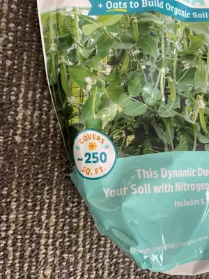 Back to Roots Field Pea Seeds - Organic Cover Crop for Soil Health & Nitrogen
