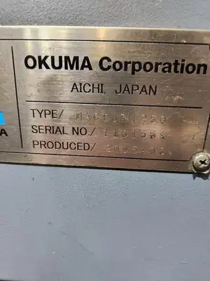 USED 2005 OKUMA MACTURN 250BB-2S/1000