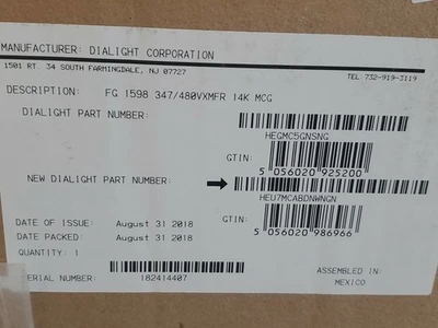 NEW DIALIGHT / VIGILANT HEU7MCABDNWNGN