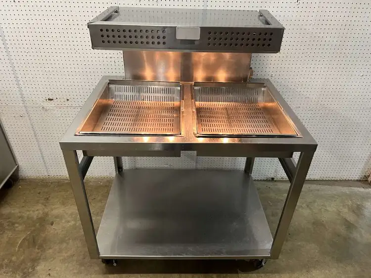 Used Marshall Used Marshall 145486SS Commercial Stainless Deep Fryer Warming Dump Station 120V - FG Restaurant Equipment (Miscellaneous) Illinois US | Falcon Restaurant Supply #1375108