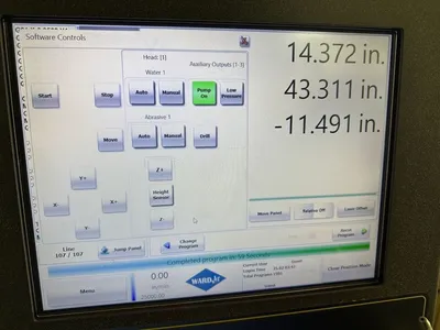 2020 WARDJET X-2040 Waterjet Cutters | Charter Auctions (10)