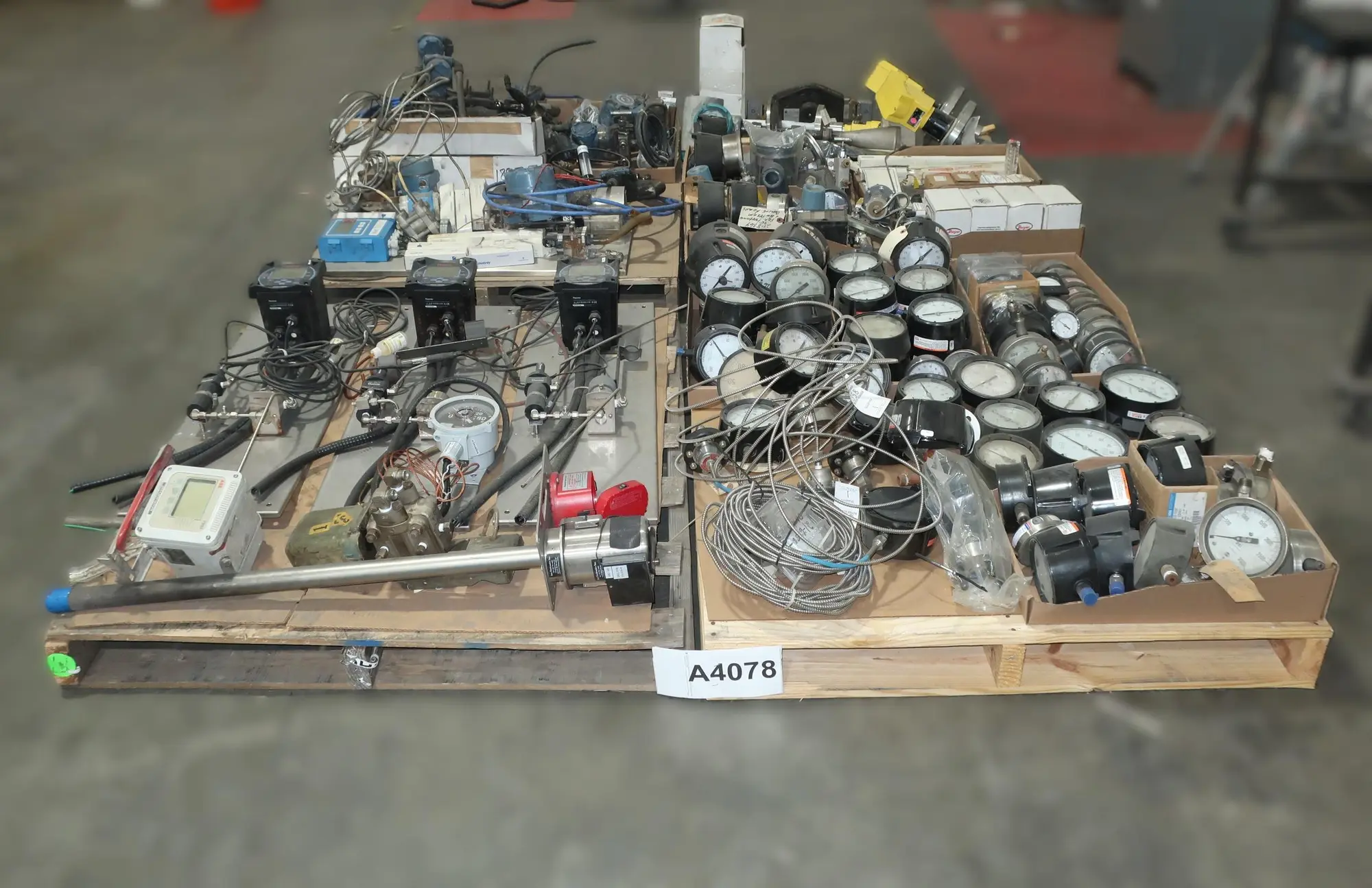 4 PALLETS OF ASSORTED INSTRUMENTATION