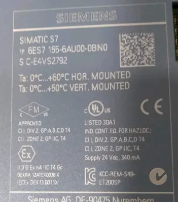 Siemens 6ES7155-GAU00-0BN0 SIMATIC S7 Loc3B26