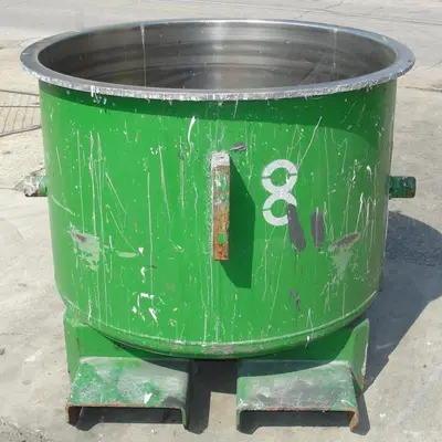 SPC6801  Mixer and Blender 100 gallon Ross change can Stainless Steel 39.25" inside diameter 27.5" inside height