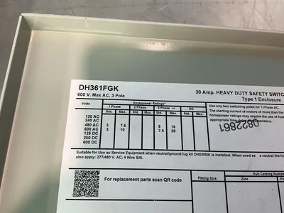 Used EATON DH361FGK Disconnects Ohio US | HGR 24 #1272645