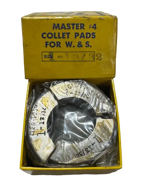 1-13/32" Round #4 W&S Precision Master Collet Pads USA Made