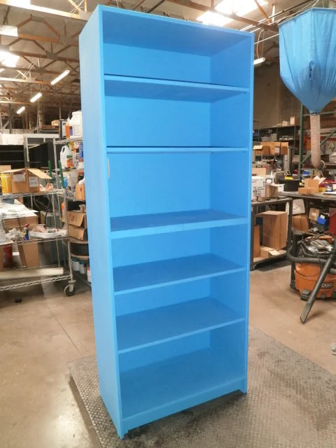 Used Unbranded/Generic 6 shelf-4 removable shelves   Custom blue Design S Cabinets Arizona US | ASSET CONVERSION SPECIALISTS, INC. #319937