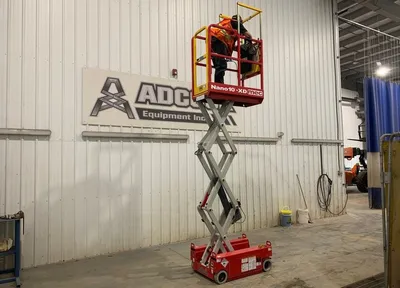 New | in-Stock 2026 MEC NANO10-XD ELECTRIC SCISSOR LIFT Scissor Lifters Alberta CA | Adcock Equipment #1417578