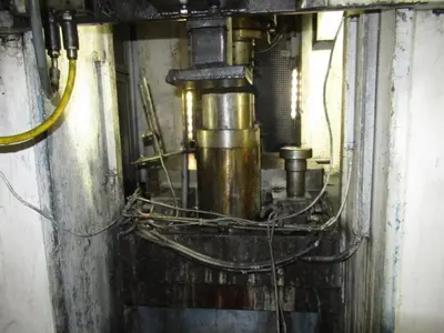400 TON SACK & KIESSELBACH STRAIGHT SIDE HYDRAULIC PRESS: STOCK #12328