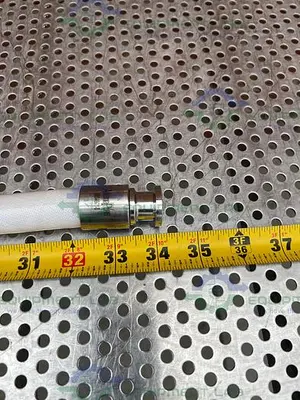 USED ADVANTA PURE APSM-P-0500 34" SILICONE HOSE W/ 1/2 " SANITARY FITTING