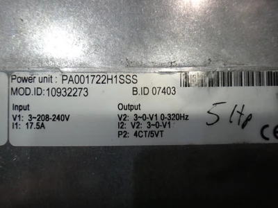 Honeywell 4-5 HP VFD, Type NXS0050B1001