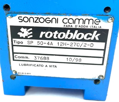 USED SONZOGNI CAMME 12H-270/2-D