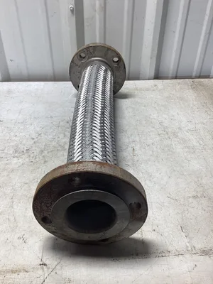 3″ X 24″ Braided Stainless Steel Flex Pipe Expansion Joint -NOS