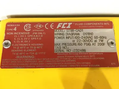 USED FLUID COMPONENTS ST98 FLEXMASSTER
