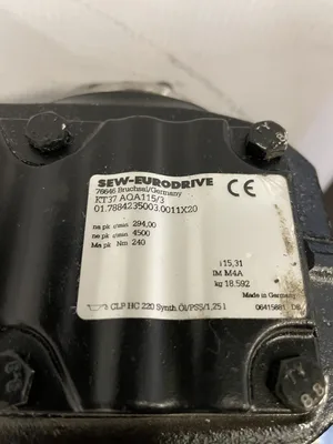 Sew-Eurodrive KT37 AQA115/3 Servo Gear Drive/Speed Reducer/Gearmotor 15.31:1