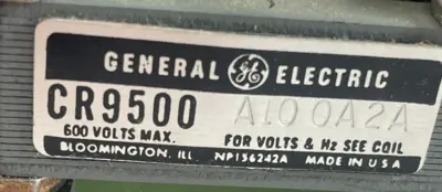NEW GENERAL ELECTRIC CR9500A100A2A SOLENOID COIL