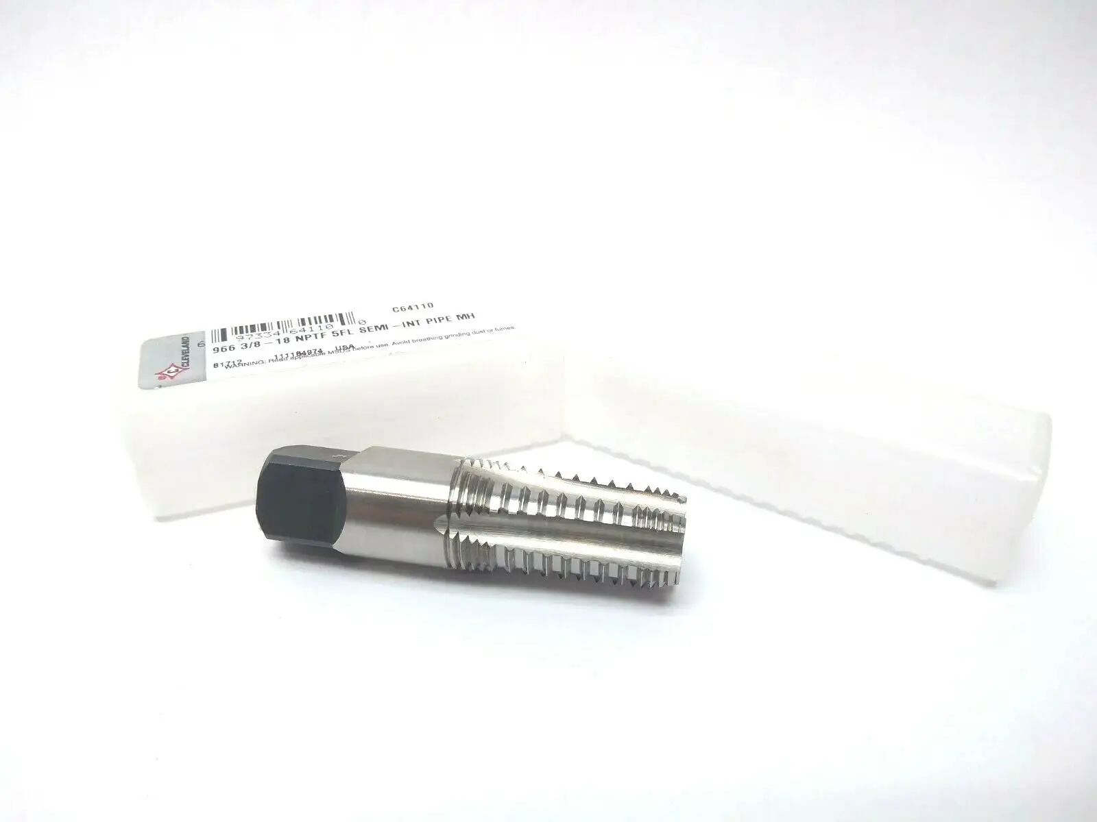 NEW CLEVELAND 966 3/8-18 NPTF 5 FLUTE SEMI-INT PIPE MH PIPE TAP