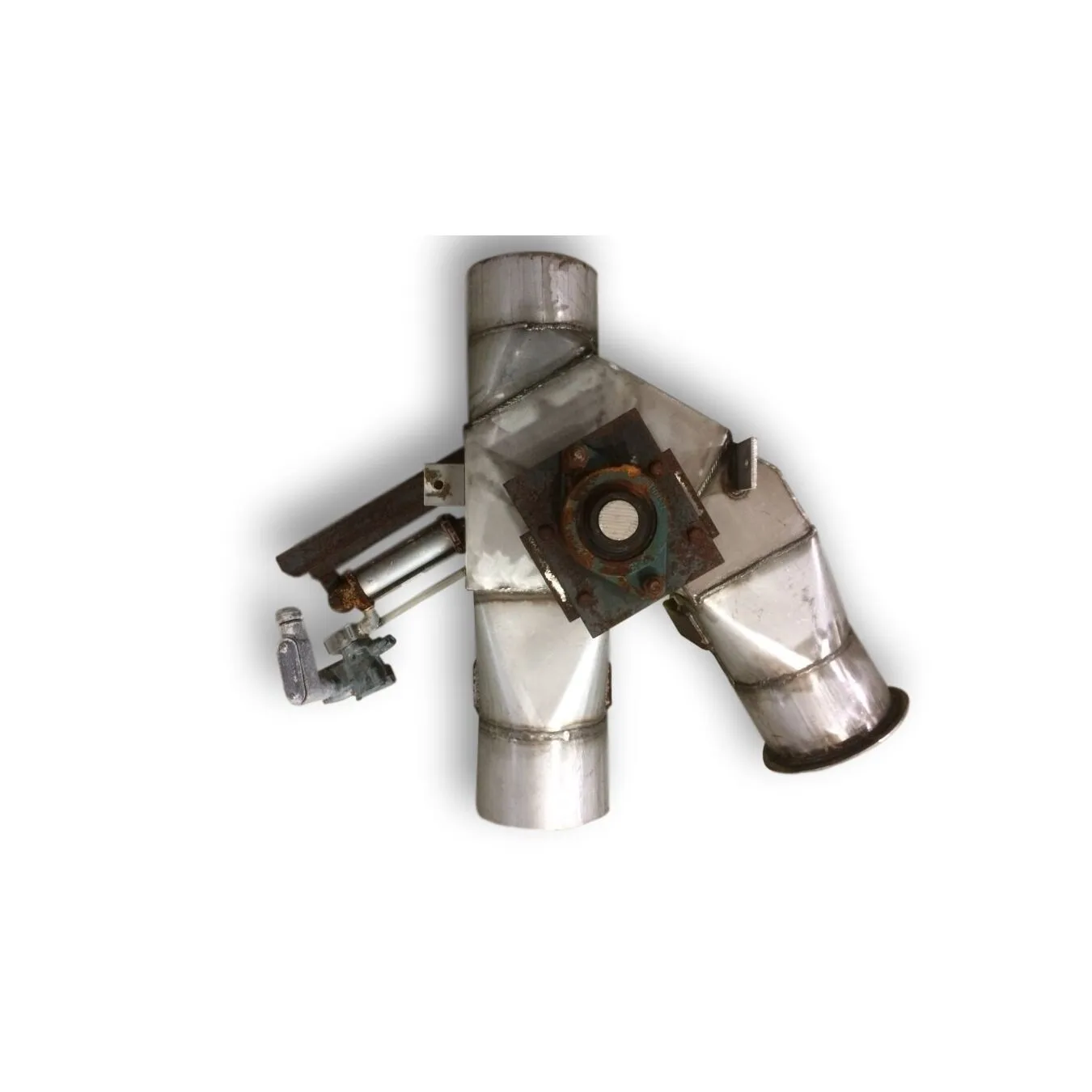Used 6" Stainless steel Dry Bulk Reject Gravity Diverter Valve