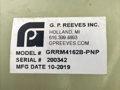 Used GP Reeves Pneumatic Grease Dispenser Tank Dispensing Machines Michigan US | Maverick Industrial Sales #1402002