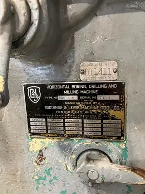 1950 GIDDINGS & LEWIS 340T Boring Mills, Horizontal, Table Type | Star Equipment Co., Inc. (7)